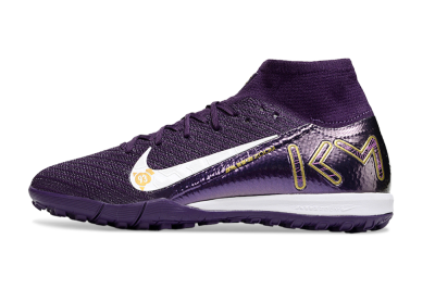 Nike Air Zoom Mercurial Superfly 10 Elite TF Football Shoes - Purple/White/Gold