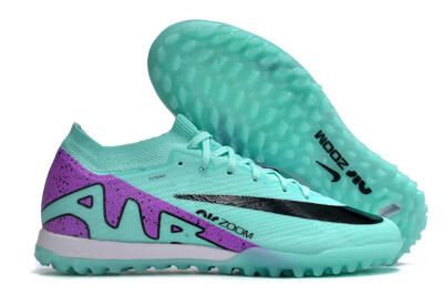 Nike Air Zoom Mercurial Vapor 16 Elite TF Football Shoes - Jade/Black/Purple