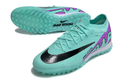 Nike Air Zoom Mercurial Vapor 16 Elite TF Football Shoes - Jade/Black/Purple