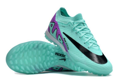 Nike Air Zoom Mercurial Vapor 16 Elite TF Football Shoes - Jade/Black/Purple