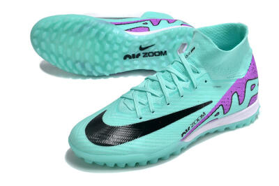 Nike Air Zoom Mercurial Superfly 10 Elite TF Football Shoes - Jade/Black/Purple