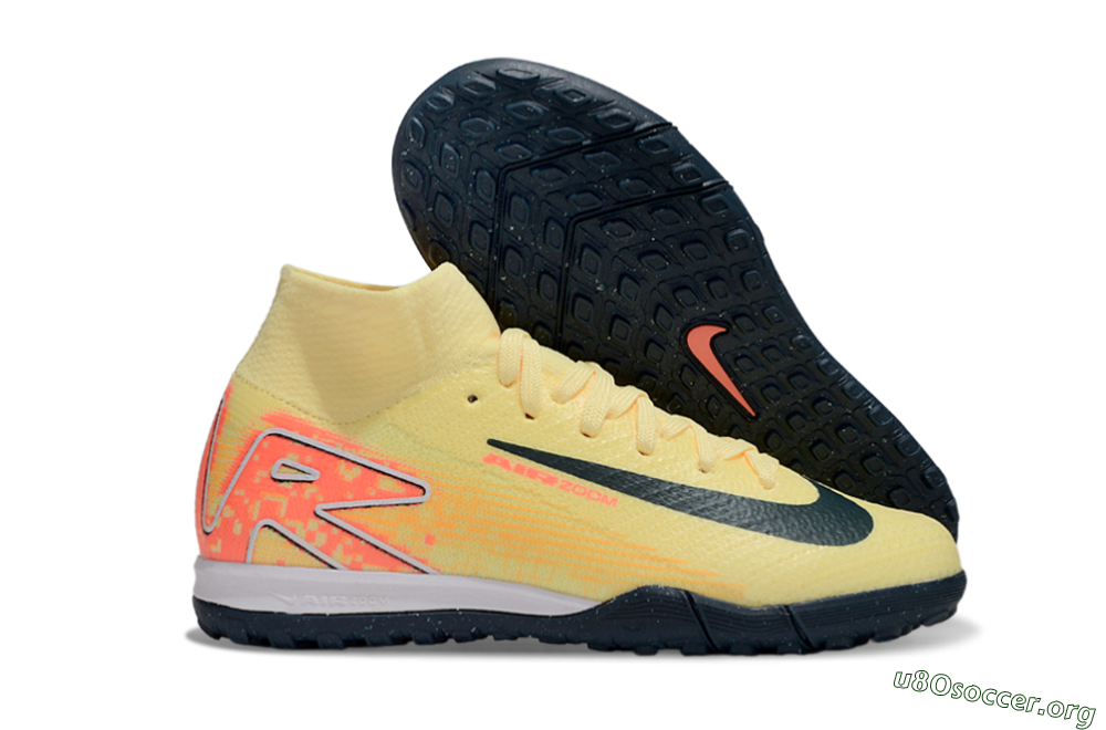 Nike Air Zoom Mercurial Superfly 10 Elite TF Football Shoes - Yellow/Black/Red 2