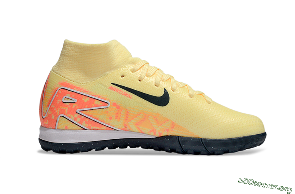 Nike Air Zoom Mercurial Superfly 10 Elite TF Football Shoes - Yellow/Black/Red 4