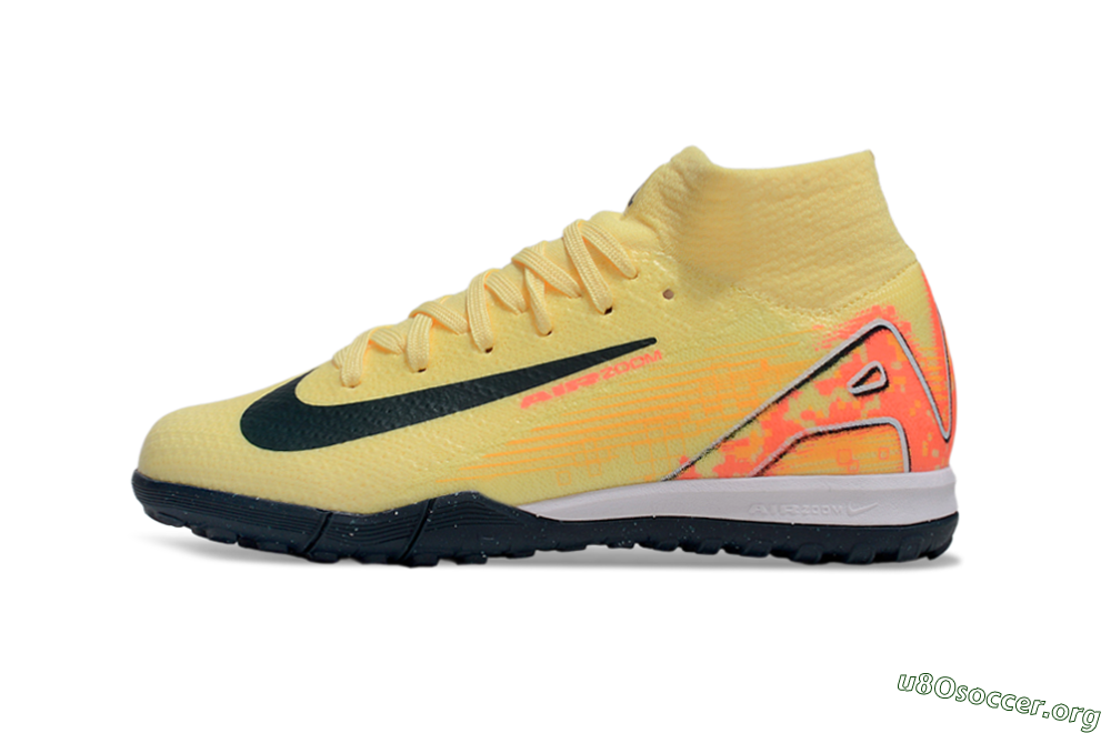 Nike Air Zoom Mercurial Superfly 10 Elite TF Football Shoes - Yellow/Black/Red 3