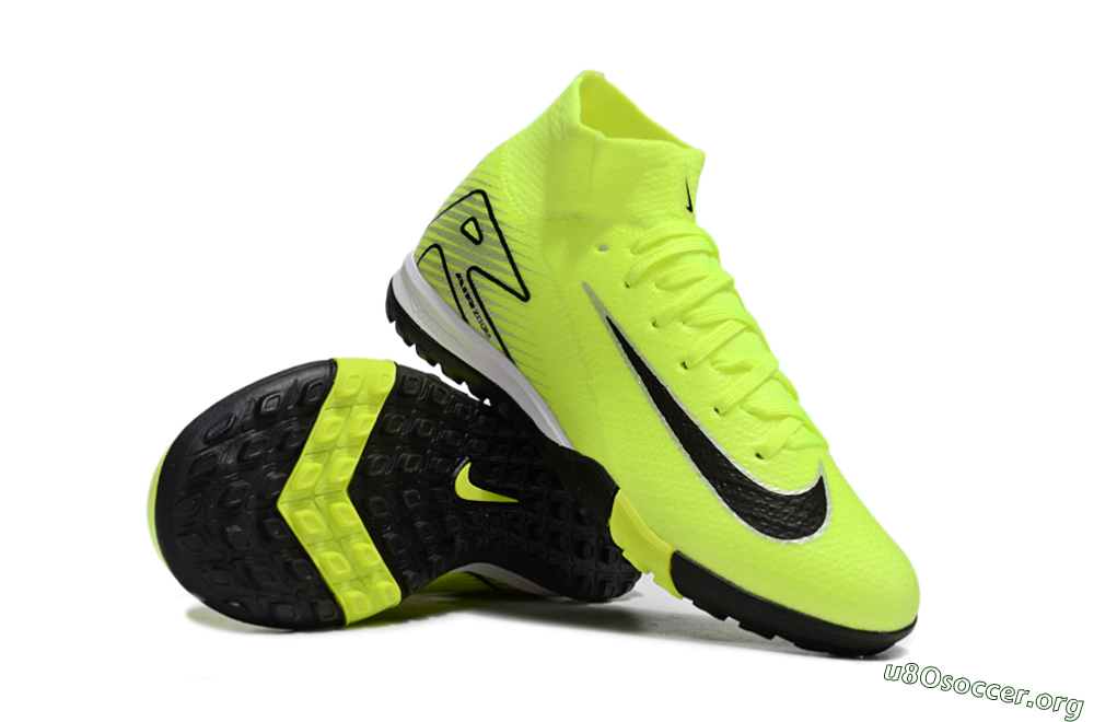 Nike Air Zoom Mercurial Superfly 10 Elite TF Football Shoes - Yellow/Black/Silver 1