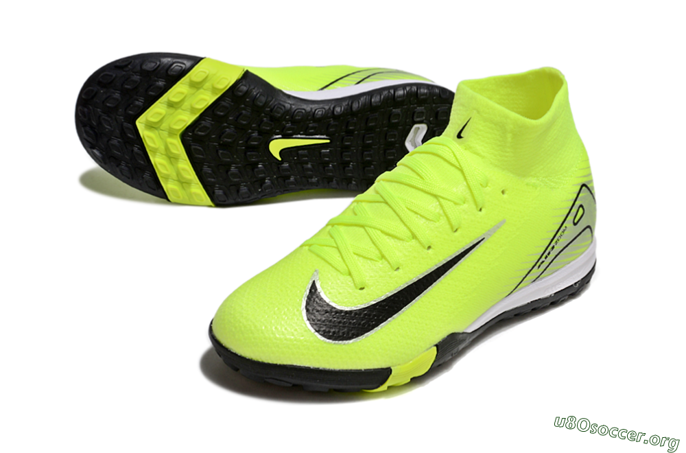 Nike Air Zoom Mercurial Superfly 10 Elite TF Football Shoes - Yellow/Black/Silver 0
