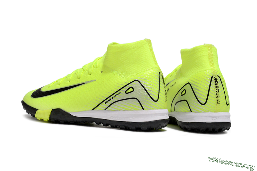 Nike Air Zoom Mercurial Superfly 10 Elite TF Football Shoes - Yellow/Black/Silver 5