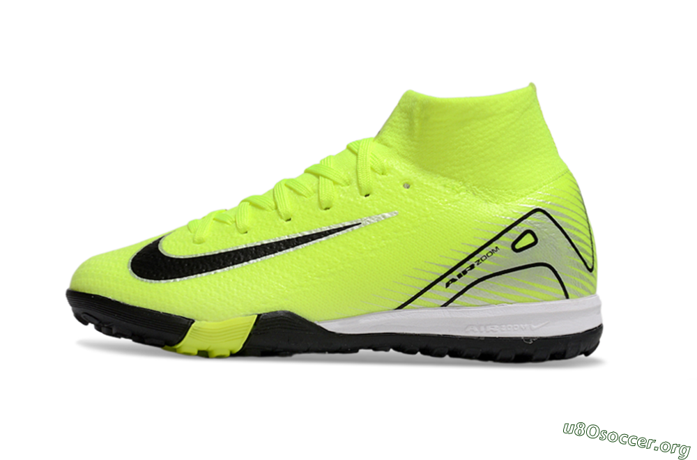 Nike Air Zoom Mercurial Superfly 10 Elite TF Football Shoes - Yellow/Black/Silver 3
