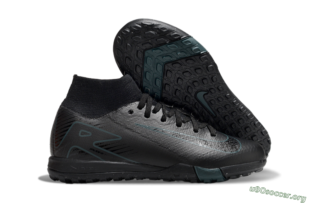 Nike Air Zoom Mercurial Superfly 10 Elite TF Football Shoes - Black/Blue 2