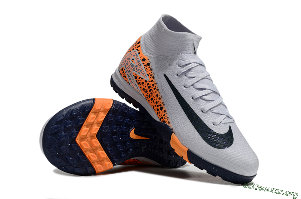 Nike Air Zoom Mercurial Superfly 10 Elite TF Football Shoes - Grey/Black/Leopard 1