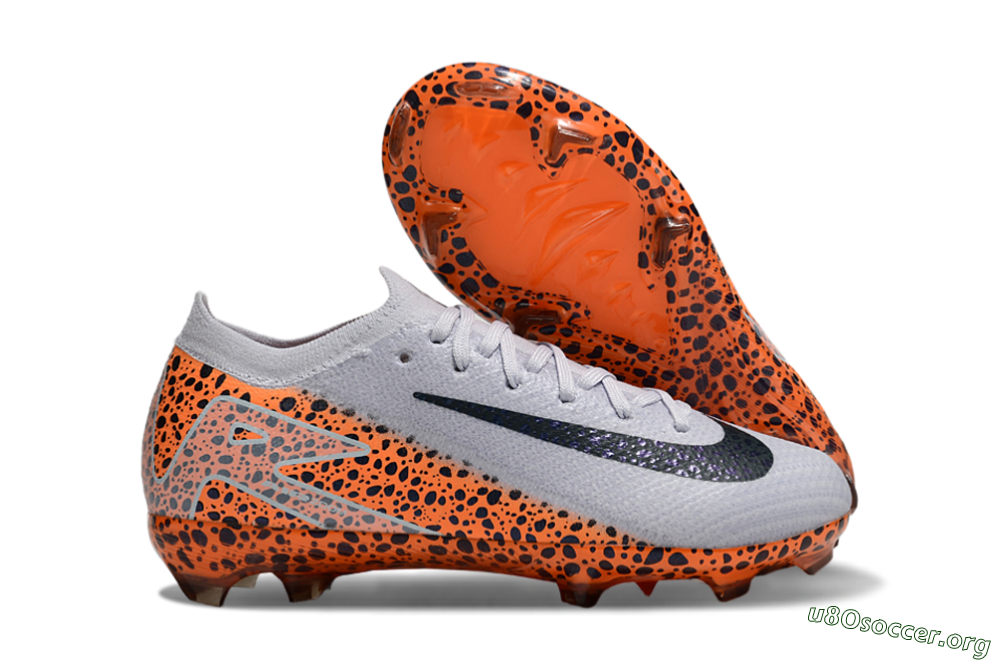 Nike Air Zoom Mercurial Vapor 16 Elite FG Football Boots - Grey/Black/Leopard 2