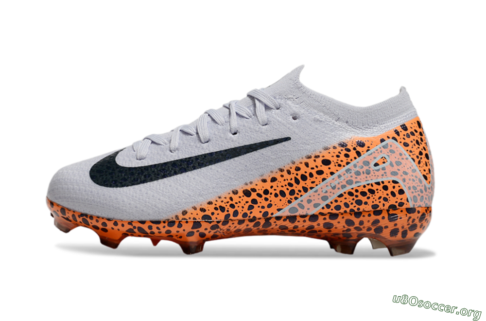 Nike Air Zoom Mercurial Vapor 16 Elite FG Football Boots - Grey/Black/Leopard 3