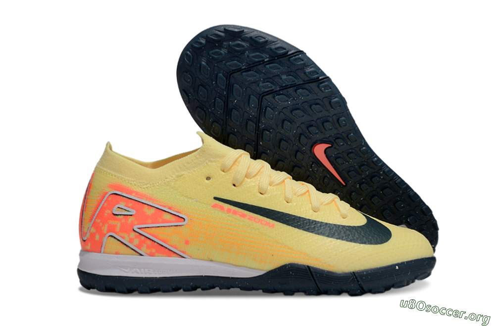 Nike Air Zoom Mercurial Vapor 16 Elite TF Football Shoes - Yellow/Black/Red 2
