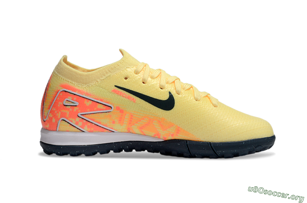 Nike Air Zoom Mercurial Vapor 16 Elite TF Football Shoes - Yellow/Black/Red 4
