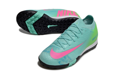 Nike Air Zoom Mercurial Vapor 16 Elite TF Football Shoes - Jade/Yellow/Pink