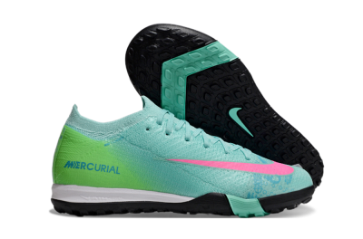 Nike Air Zoom Mercurial Vapor 16 Elite TF Football Shoes - Jade/Yellow/Pink