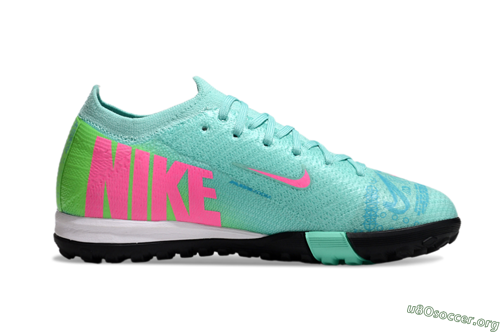 Nike Air Zoom Mercurial Vapor 16 Elite TF Football Shoes - Jade/Yellow/Pink 4