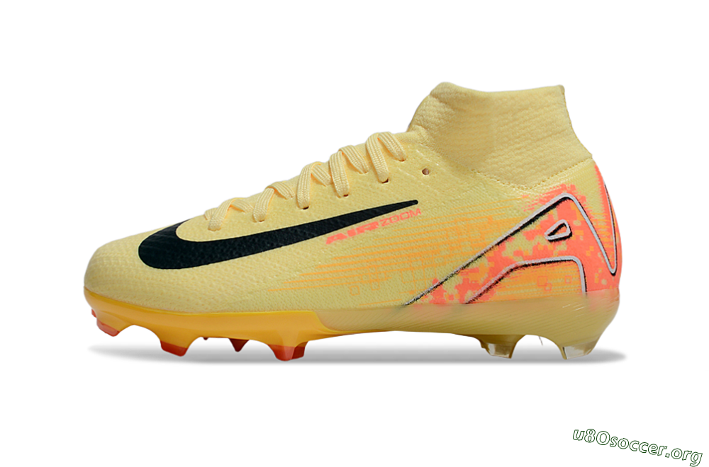 Nike Air Zoom Mercurial Superfly 10 Elite FG Football Boots - Yellow/Black/Red 3