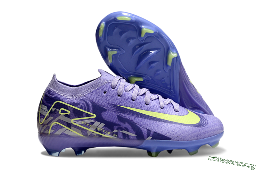 Nike Air Zoom Mercurial Vapor 16 Elite FG Football Boots - Purple/Yellow 2