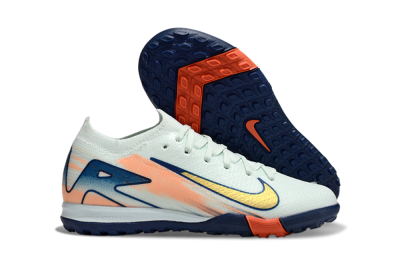Nike Air Zoom Mercurial Vapor 16 Elite TF Football Shoes - Jade/Blue/Gold