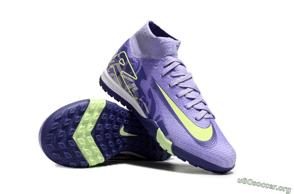 Nike Air Zoom Mercurial Superfly 10 Elite TF Football Shoes - Purple/Yellow 1