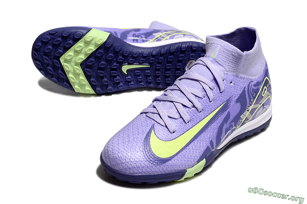 Nike Air Zoom Mercurial Superfly 10 Elite TF Football Shoes - Purple/Yellow 0