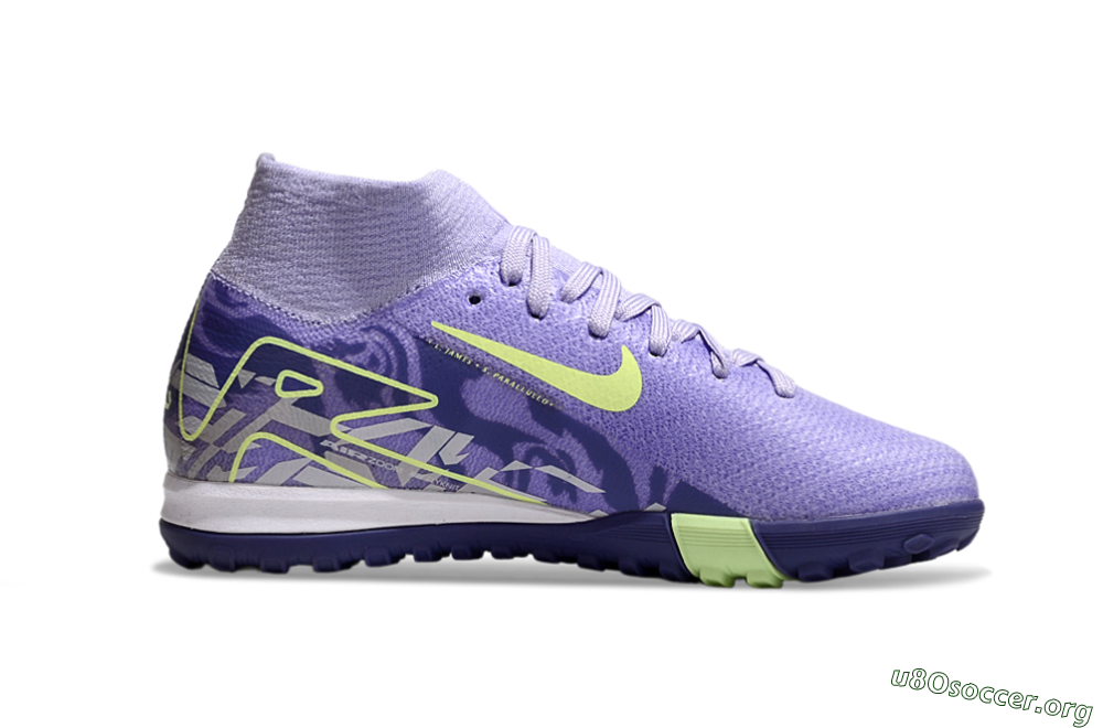 Nike Air Zoom Mercurial Superfly 10 Elite TF Football Shoes - Purple/Yellow 4