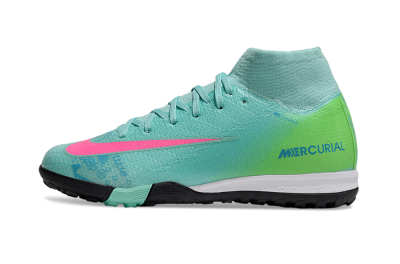 Nike Air Zoom Mercurial Superfly 10 Elite TF Football Shoes - Jade/Pink/Yellow