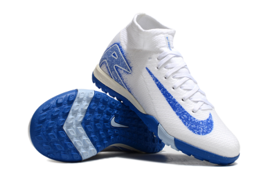 Nike Air Zoom Mercurial Superfly 10 Elite TF Football Shoes - White/Blue