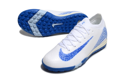 Nike Air Zoom Mercurial Vapor 16 Elite TF Football Shoes - White/Blue