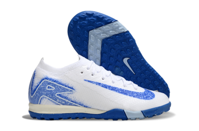 Nike Air Zoom Mercurial Vapor 16 Elite TF Football Shoes - White/Blue