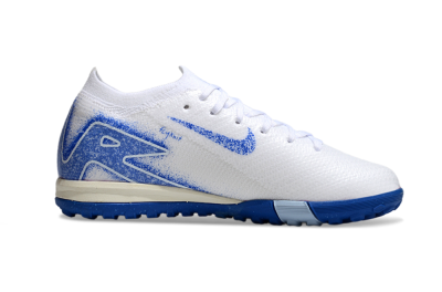Nike Air Zoom Mercurial Vapor 16 Elite TF Football Shoes - White/Blue