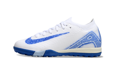Nike Air Zoom Mercurial Vapor 16 Elite TF Football Shoes - White/Blue