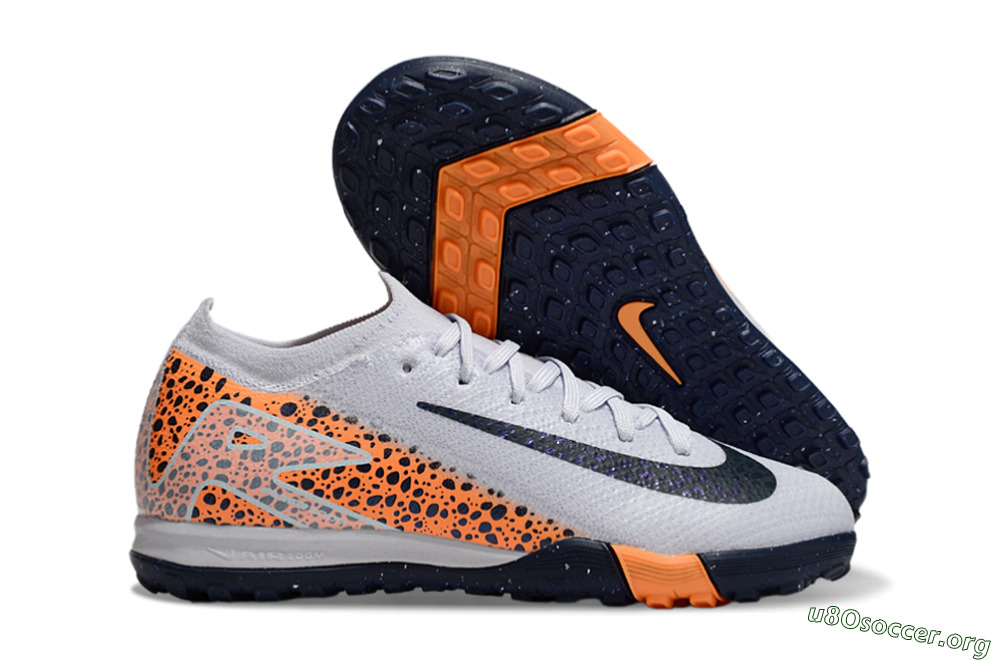 Nike Air Zoom Mercurial Vapor 16 Elite TF Football Shoes - Grey/Black/Leopard 2