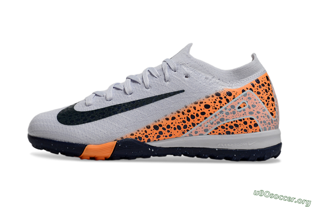 Nike Air Zoom Mercurial Vapor 16 Elite TF Football Shoes - Grey/Black/Leopard 3