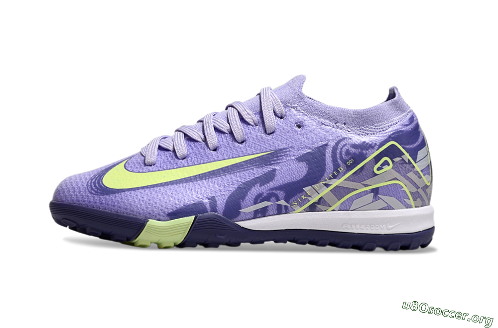 Nike Air Zoom Mercurial Vapor 16 Elite TF Football Shoes - Purple/Yellow 3