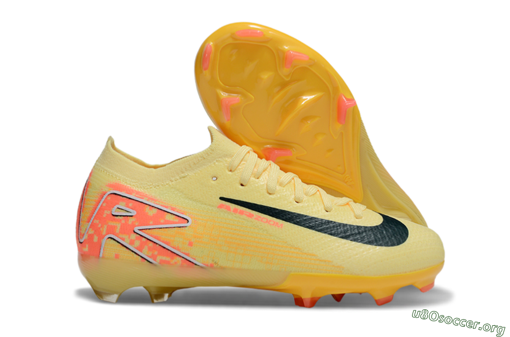 Nike Air Zoom Mercurial Vapor 16 Elite FG Football Boots - Yellow/Black/Red 2
