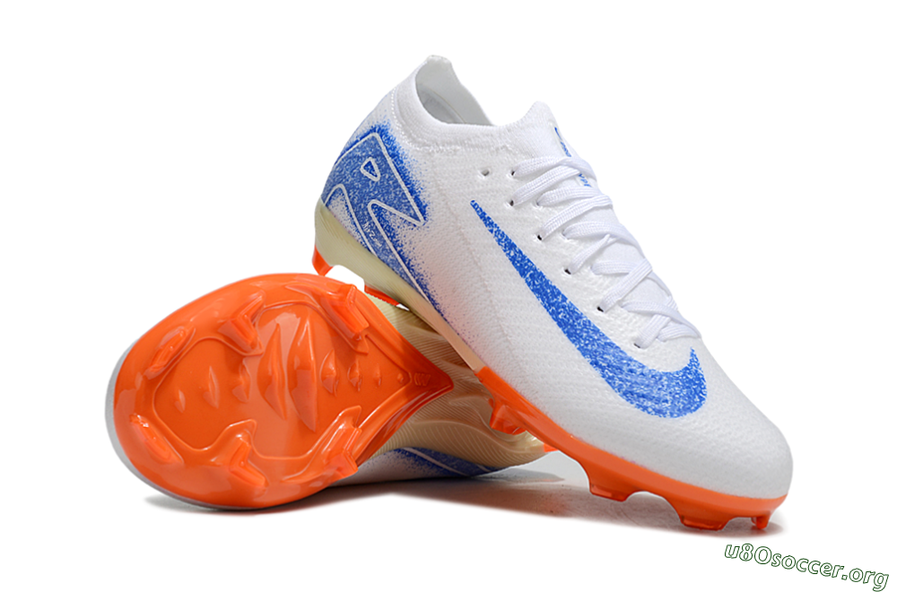 Nike Air Zoom Mercurial Vapor 16 Elite FG Football Boots - White/Blue/Red 1