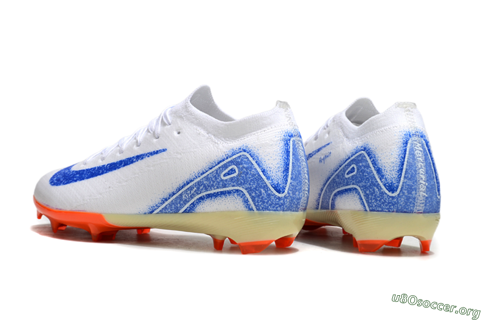 Nike Air Zoom Mercurial Vapor 16 Elite FG Football Boots - White/Blue/Red 5