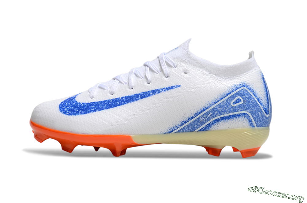 Nike Air Zoom Mercurial Vapor 16 Elite FG Football Boots - White/Blue/Red 3
