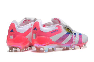 Adidas Predator 25 Elite Foldover Tongue FG Football Boots - White/Red/Blue