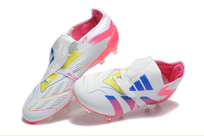 Adidas Predator 25 Elite Foldover Tongue FG Football Boots - White/Red/Blue