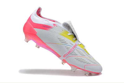 Adidas Predator 25 Elite Foldover Tongue FG Football Boots - White/Red/Blue