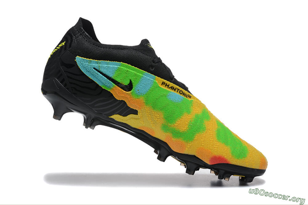 Nike Phantom GX Elite FG Football Boots - Black/Rainbow 7