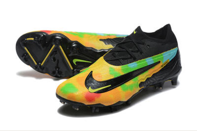 Nike Phantom GX Elite FG Football Boots - Black/Rainbow