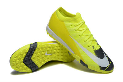 Nike Air Zoom Mercurial Vapor 16 Elite TF Football Shoes - Yellow/Black/White