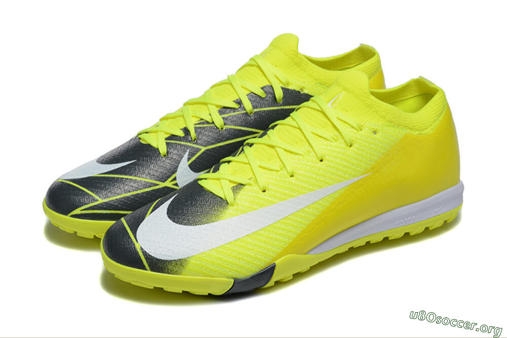Nike Air Zoom Mercurial Vapor 16 Elite TF Football Shoes - Yellow/Black/White 5