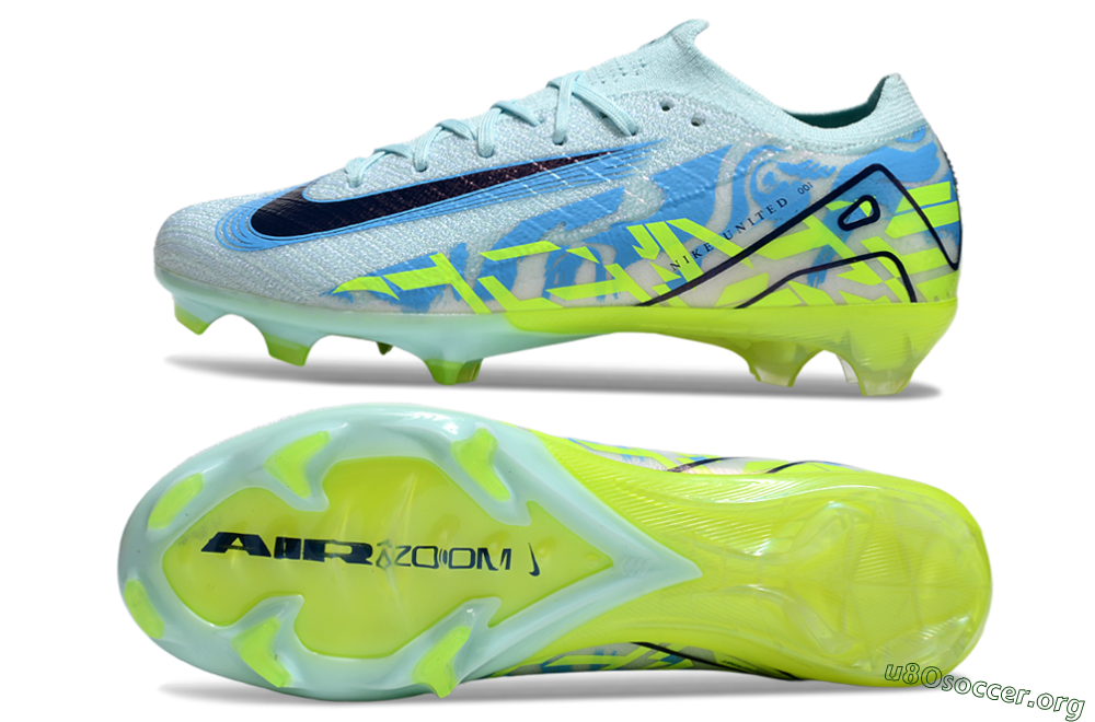 Nike Air Zoom Mercurial Vapor 16 Elite FG Football Boots - Jade/Blue/Yellow 1