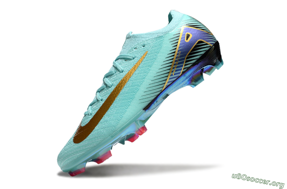 Nike Air Zoom Mercurial Vapor 16 Elite FG Football Boots - Jade/Gold/Blue 5