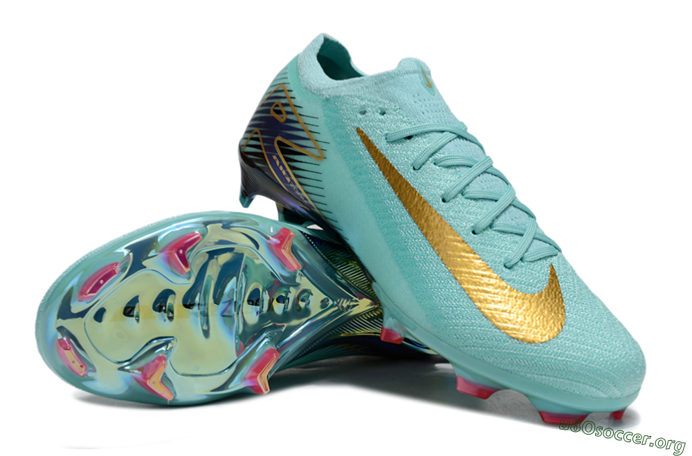 Nike Air Zoom Mercurial Vapor 16 Elite FG Football Boots - Jade/Gold/Blue 0